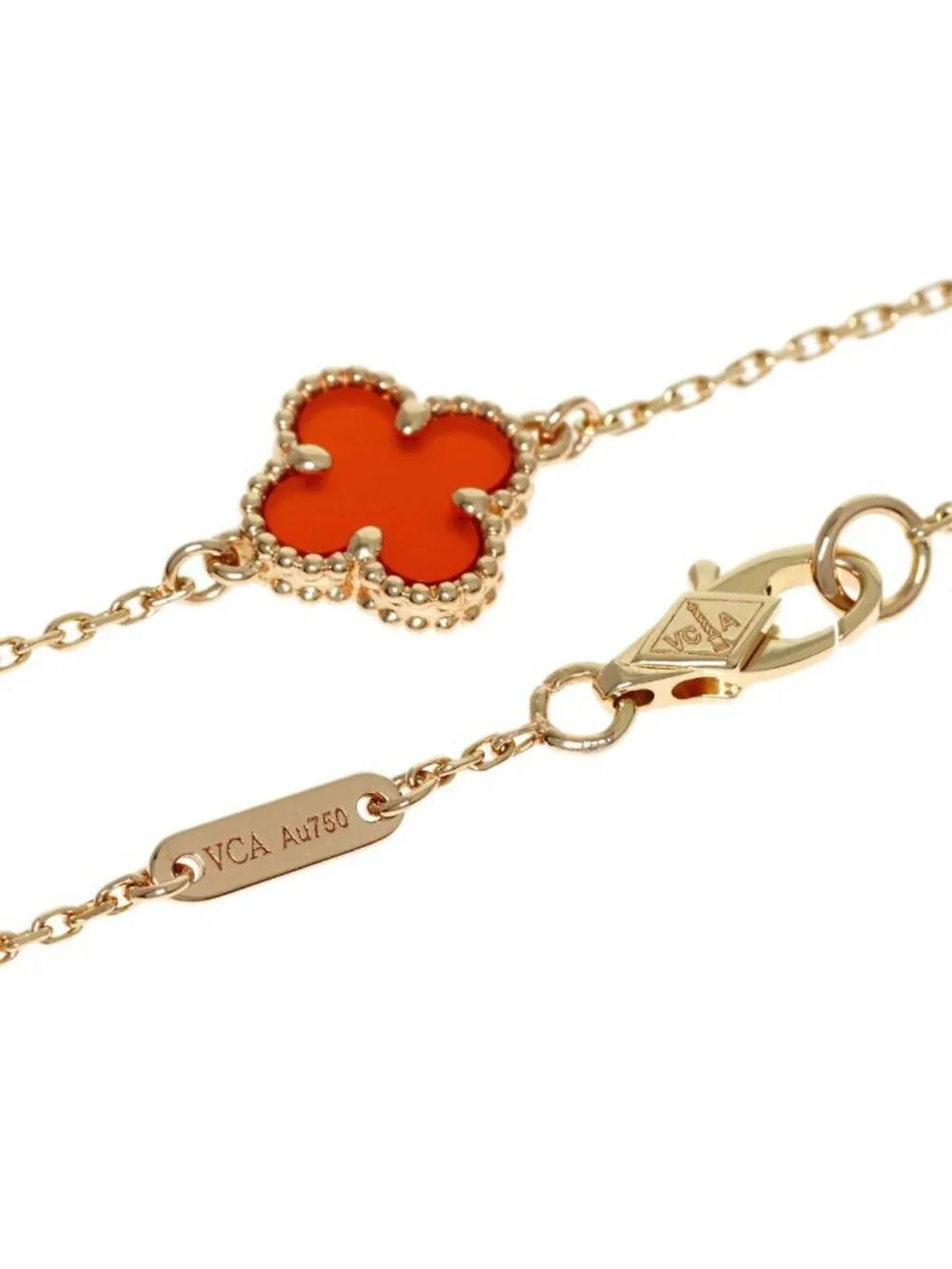 Van Cleef & Arpels Sweet Alhambra Canelian Bracelet 18k Pink Gold
